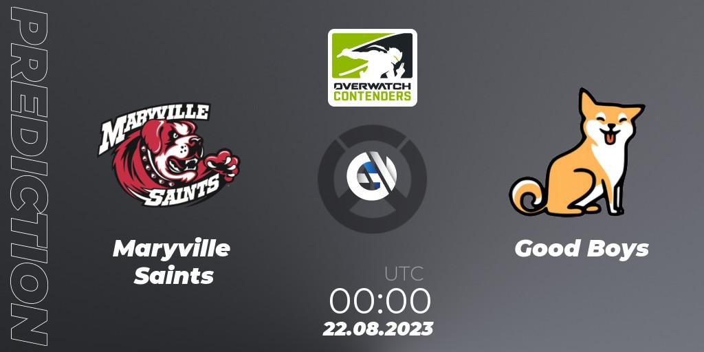 Maryville Saints - Good Boys: прогноз. 22.08.2023 at 00:00, Overwatch, Overwatch Contenders 2023 Summer Series: North America
