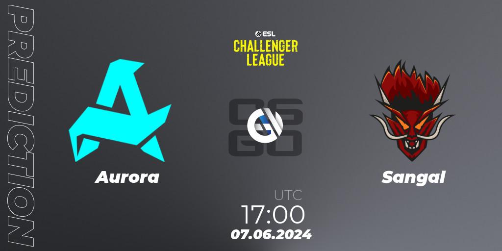 Aurora - Sangal: прогноз. 07.06.2024 at 17:30, Counter-Strike (CS2), ESL Challenger League Season 47: Europe