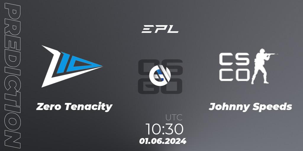 Zero Tenacity - Johnny Speeds: прогноз. 03.06.2024 at 11:15, Counter-Strike (CS2), European Pro League Season 16