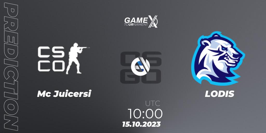 Mc Juicersi - LODIS: прогноз. 15.10.2023 at 10:20, Counter-Strike (CS2), GameX 2023