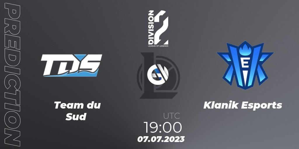 Team du Sud - Klanik Esports: прогноз. 07.07.2023 at 19:00, LoL, LFL Division 2 Summer 2023 - Group Stage