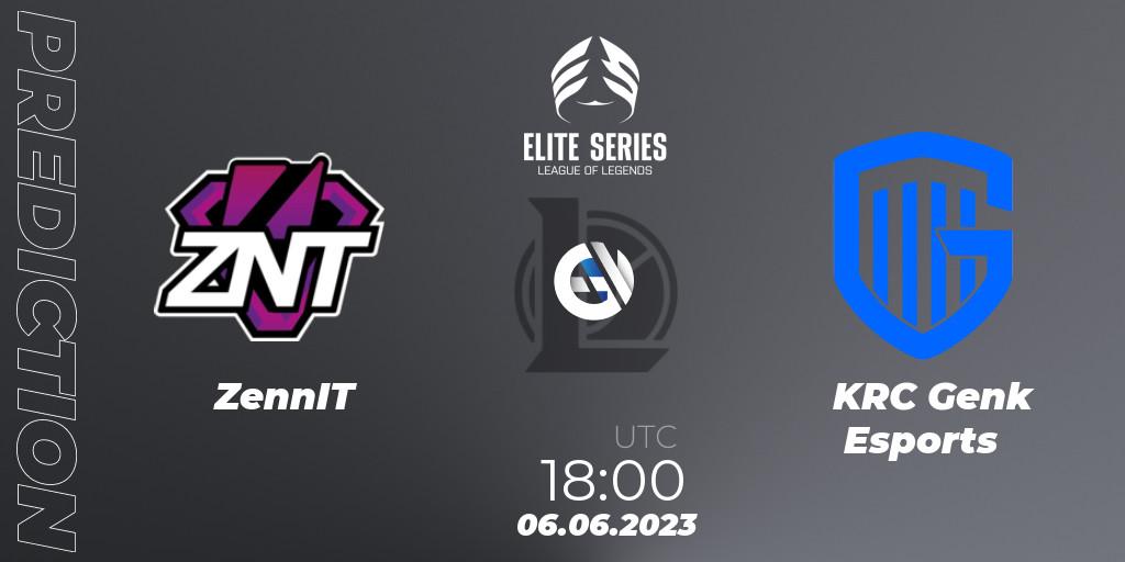 ZennIT - KRC Genk Esports: прогноз. 06.06.2023 at 18:00, LoL, Elite Series Summer 2023