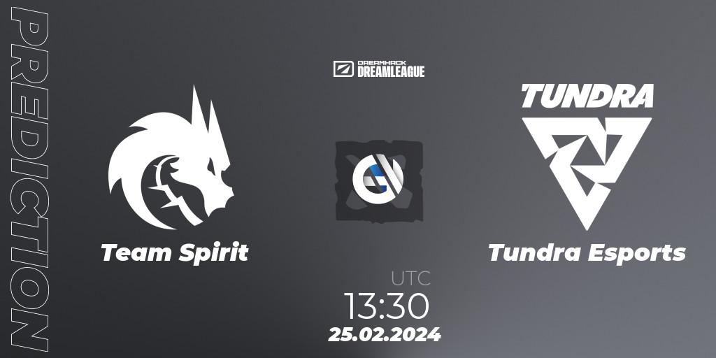 Team Spirit - Tundra Esports: прогноз. 25.02.24, Dota 2, DreamLeague Season 22