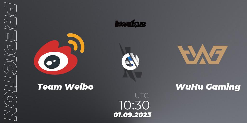 Team Weibo - WuHu Gaming: прогноз. 01.09.2023 at 10:30, Wild Rift, Ionia Cup 2023 - WRL CN Qualifiers