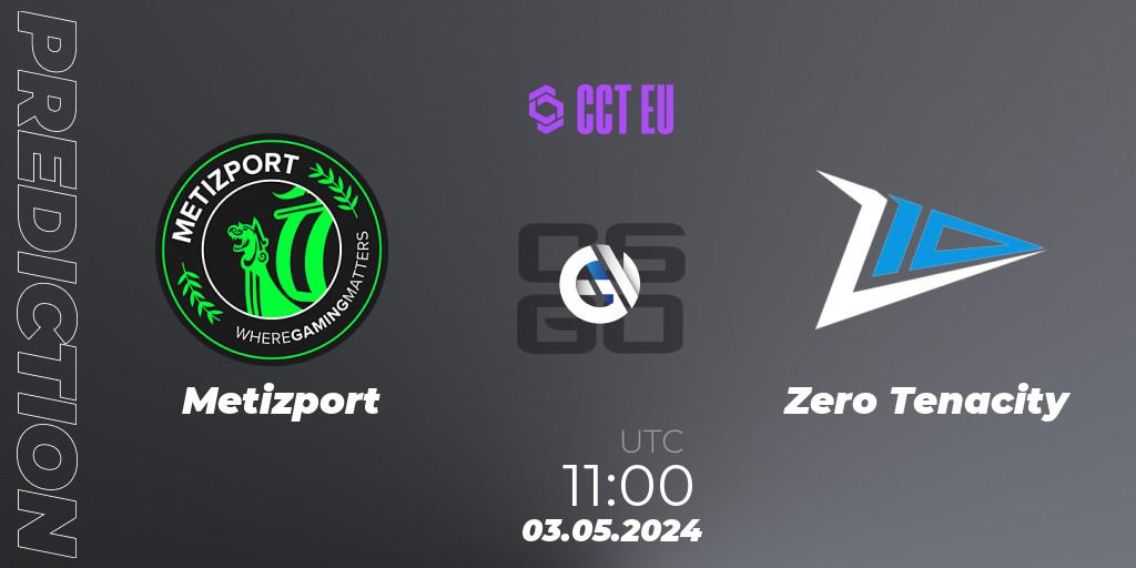 Metizport - Zero Tenacity: прогноз. 03.05.2024 at 11:00, Counter-Strike (CS2), CCT Season 2 Europe Series 1