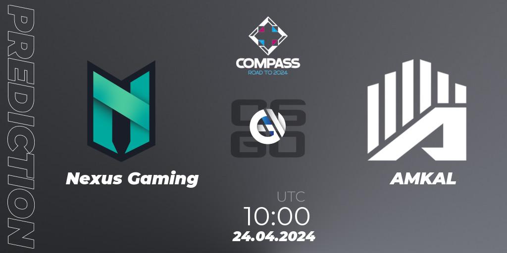 Nexus Gaming - AMKAL: прогноз. 24.04.2024 at 10:00, Counter-Strike (CS2), YaLLa Compass Spring 2024