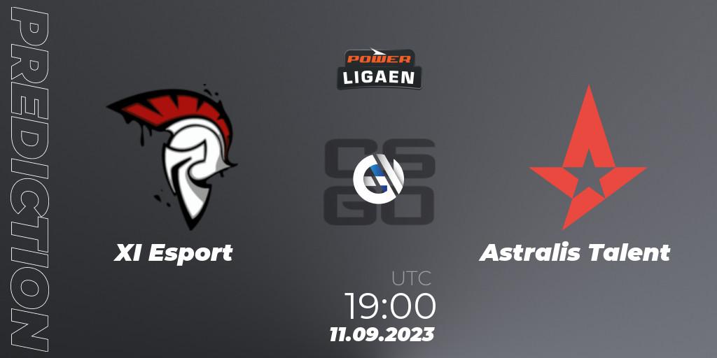 XI Esport - Astralis Talent: прогноз. 11.09.2023 at 19:00, Counter-Strike (CS2), POWER Ligaen Season 24 Finals