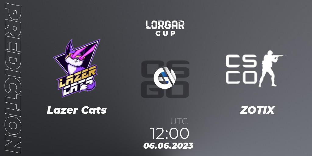 Lazer Cats - ZOTIX: прогноз. 06.06.2023 at 12:00, Counter-Strike (CS2), Lorgar Cup: Ukrainian Closed Qualifier