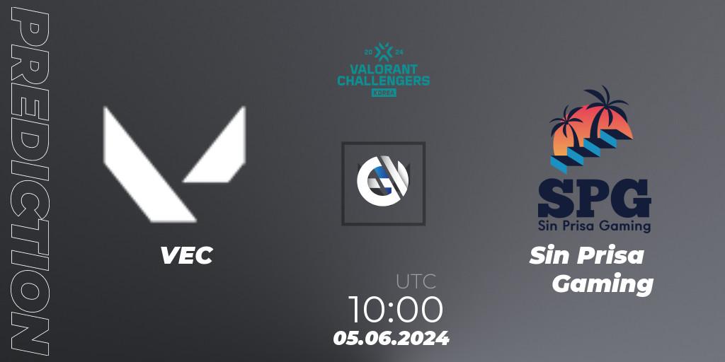 VEC - Sin Prisa Gaming: прогноз. 05.06.2024 at 12:30, VALORANT, VALORANT Challengers 2024 Korea: Split 2