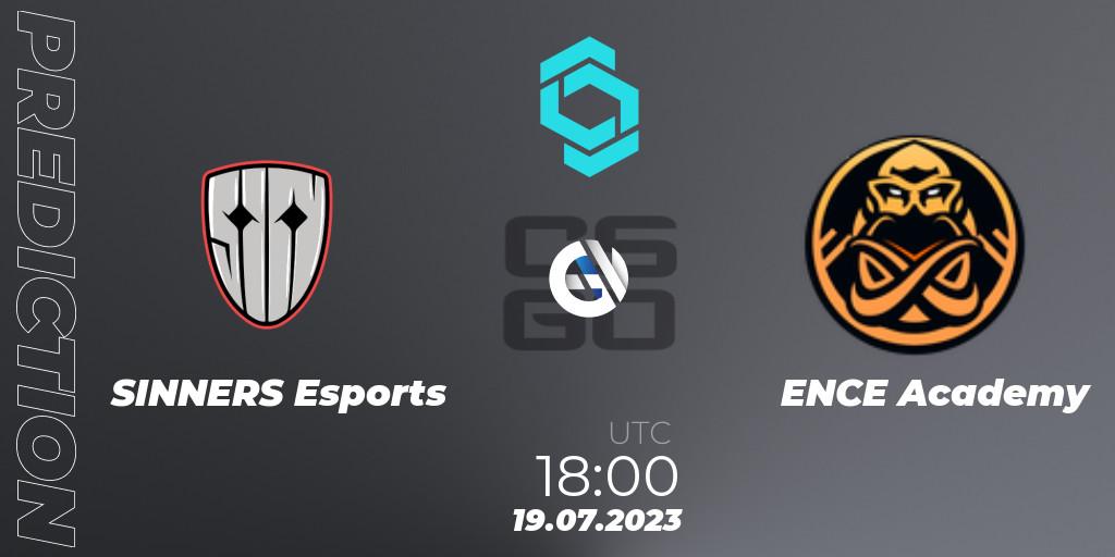 SINNERS Esports - ENCE Academy: прогноз. 19.07.2023 at 19:20, Counter-Strike (CS2), CCT North Europe Series #6