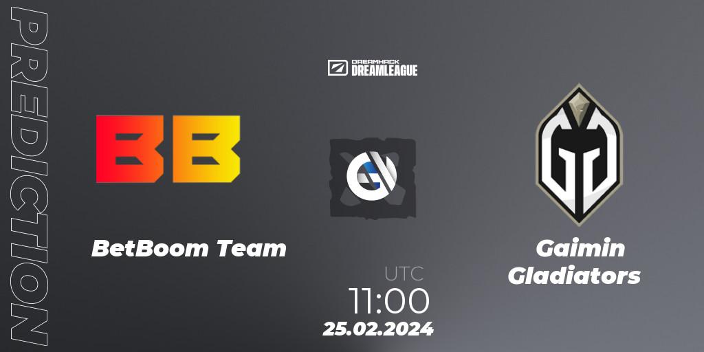 BetBoom Team - Gaimin Gladiators: прогноз. 25.02.24, Dota 2, DreamLeague Season 22