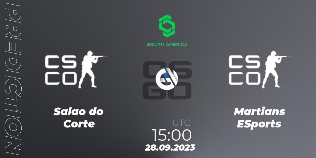 Salao do Corte - Martians ESports: прогноз. 28.09.2023 at 15:00, Counter-Strike (CS2), CCT South America Series #12: Closed Qualifier