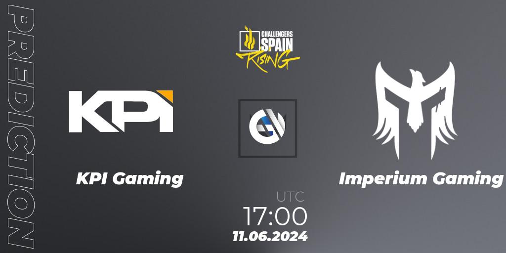 KPI Gaming - Imperium Gaming: прогноз. 11.06.2024 at 17:00, VALORANT, VALORANT Challengers 2024 Spain: Rising Split 2