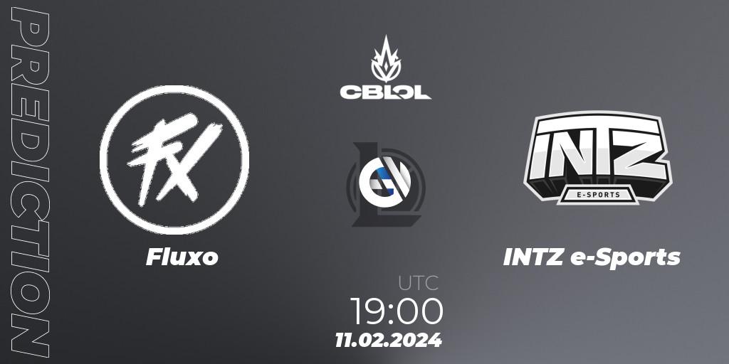 Fluxo - INTZ e-Sports: прогноз. 11.02.2024 at 19:00, LoL, CBLOL Split 1 2024 - Group Stage