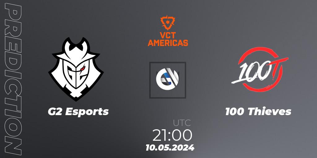 G2 Esports - 100 Thieves: прогноз. 10.05.2024 at 21:00, VALORANT, VCT 2024: Americas League - Stage 1