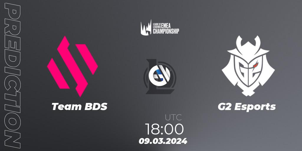 Team BDS - G2 Esports: прогноз. 09.03.2024 at 18:00, LoL, LEC Spring 2024 - Regular Season