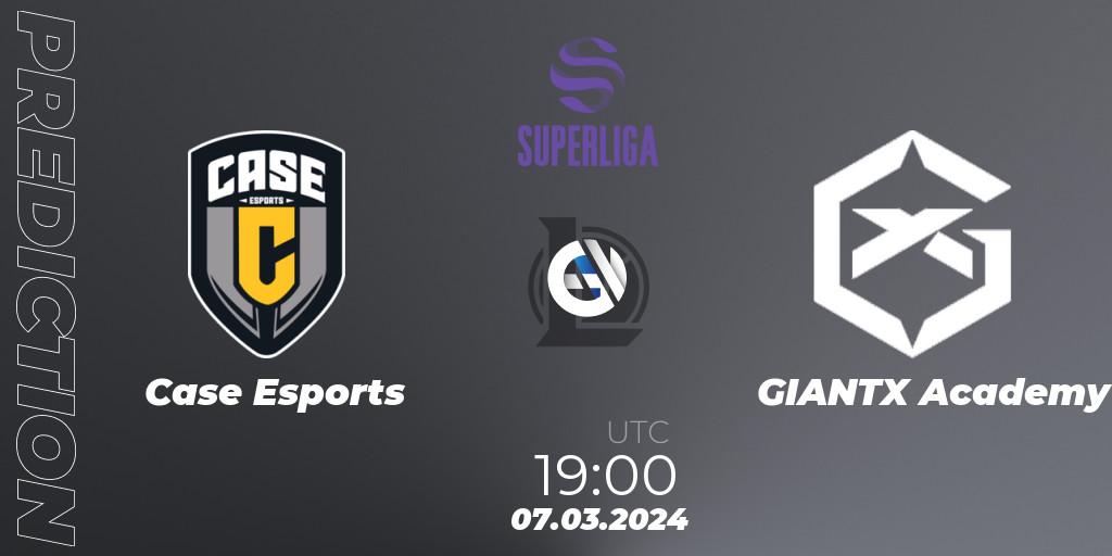 Case Esports - GIANTX Academy: прогноз. 07.03.2024 at 19:00, LoL, Superliga Spring 2024 - Group Stage