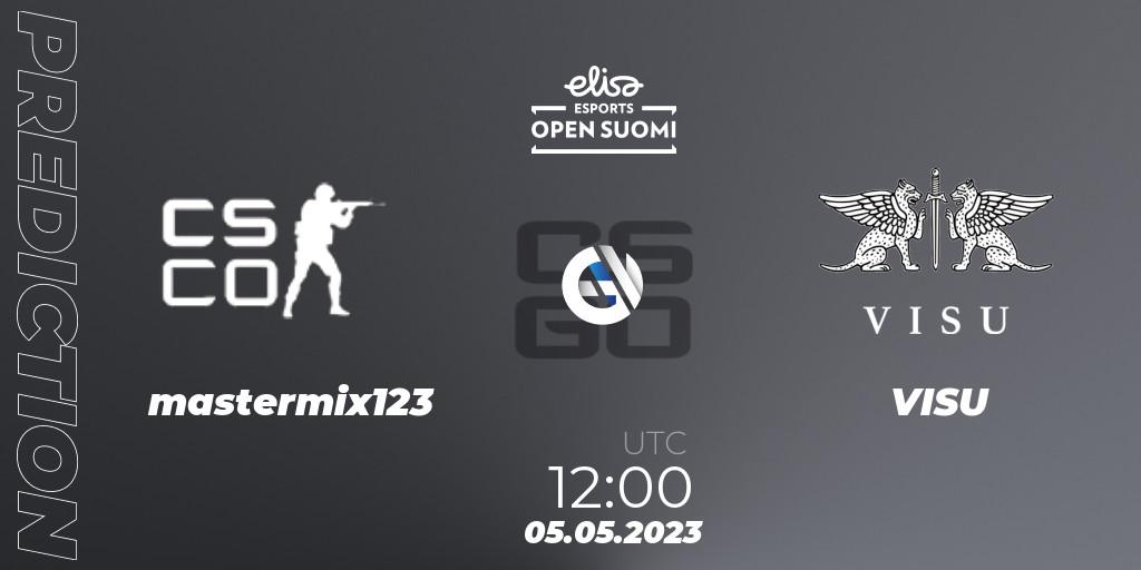 mastermix123 - VISU: прогноз. 05.05.2023 at 13:00, Counter-Strike (CS2), Elisa Open Suomi Season 5