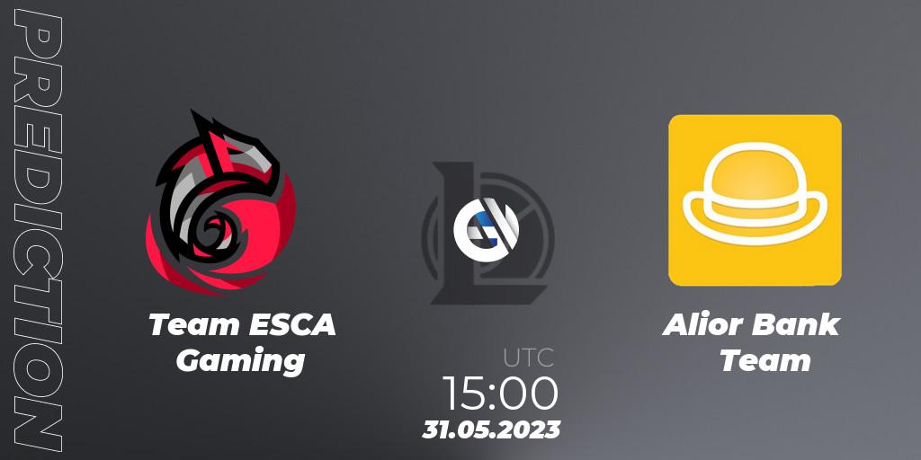 Team ESCA Gaming - Alior Bank Team: прогноз. 30.05.23, LoL, Ultraliga Season 10 2023 Regular Season