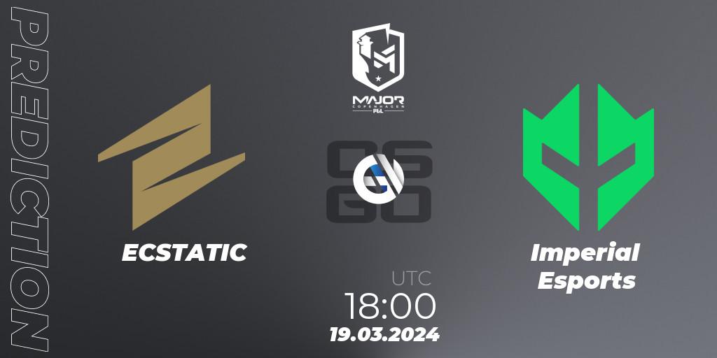 ECSTATIC - Imperial Esports: прогноз. 19.03.2024 at 17:30, Counter-Strike (CS2), PGL CS2 Major Copenhagen 2024 Challengers Stage