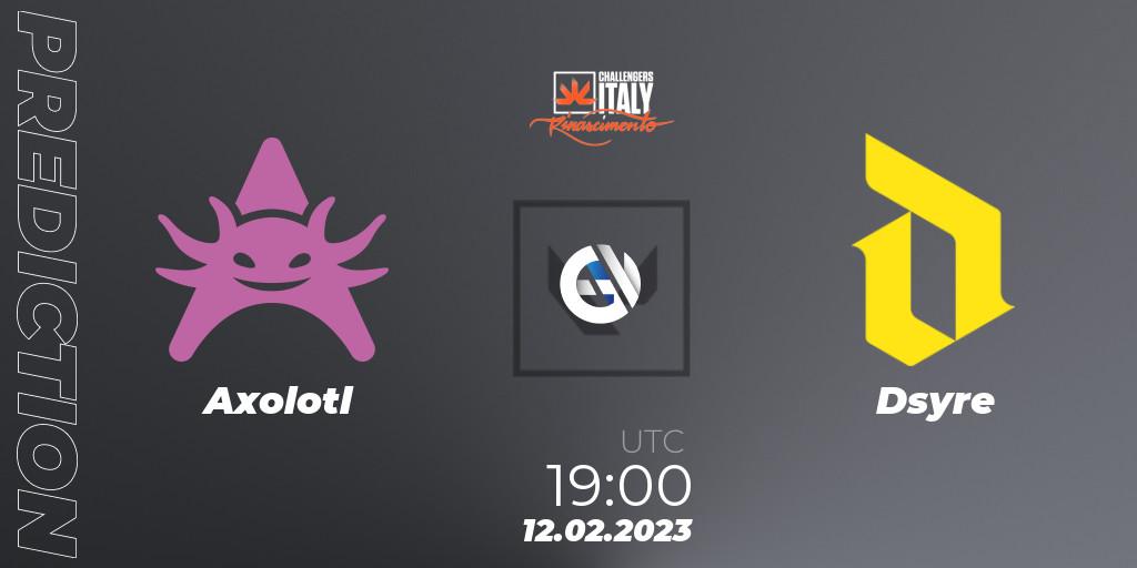 Axolotl - Dsyre: прогноз. 12.02.23, VALORANT, VALORANT Challengers 2023 Italy: Rinascimento Split 1