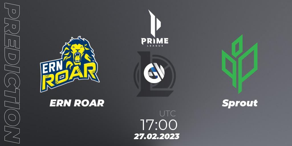 ERN ROAR - Sprout: прогноз. 27.02.23, LoL, Prime League 2nd Division Spring 2023 - Group Stage