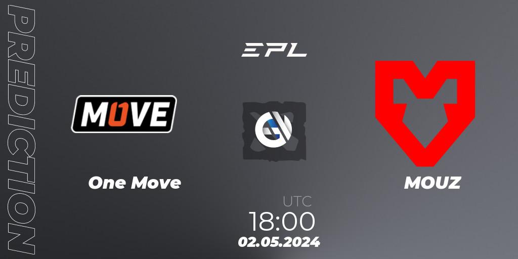 One Move - MOUZ: прогноз. 02.05.2024 at 18:15, Dota 2, European Pro League Season 18
