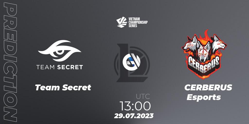Team Secret - CERBERUS Esports: прогноз. 29.07.2023 at 13:00, LoL, VCS Dusk 2023