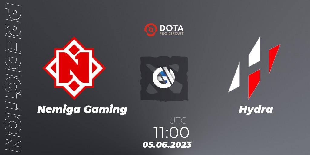 Nemiga Gaming - Hydra: прогноз. 05.06.23, Dota 2, DPC 2023 Tour 3: EEU Division I (Upper)