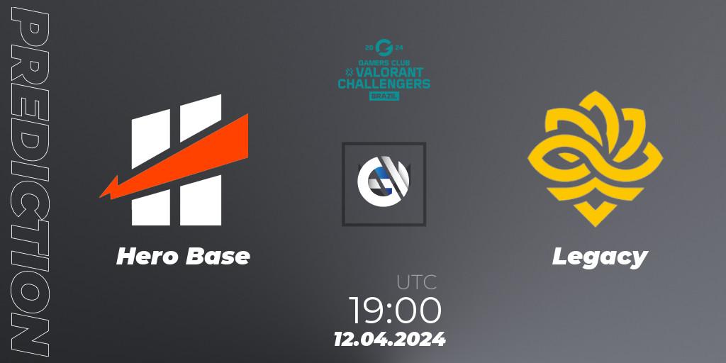 Hero Base - Legacy: прогноз. 12.04.2024 at 19:00, VALORANT, VALORANT Challengers Brazil 2024: Split 1