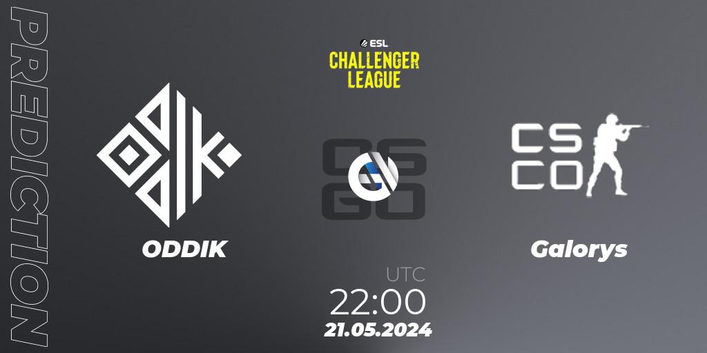 ODDIK - Galorys: прогноз. 22.05.2024 at 19:00, Counter-Strike (CS2), ESL Challenger League Season 47: South America