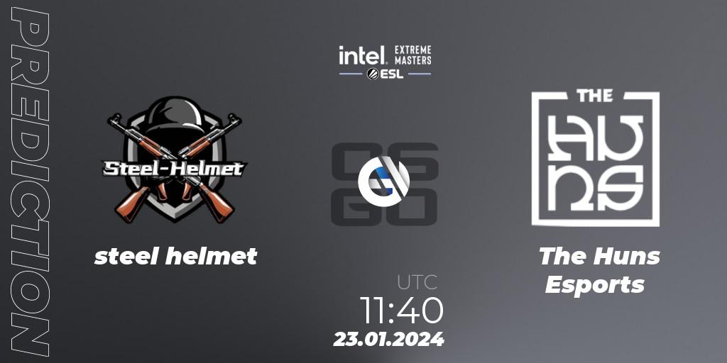 steel helmet - The Huns Esports: прогноз. 23.01.2024 at 11:40, Counter-Strike (CS2), Intel Extreme Masters China 2024: Asian Open Qualifier #1