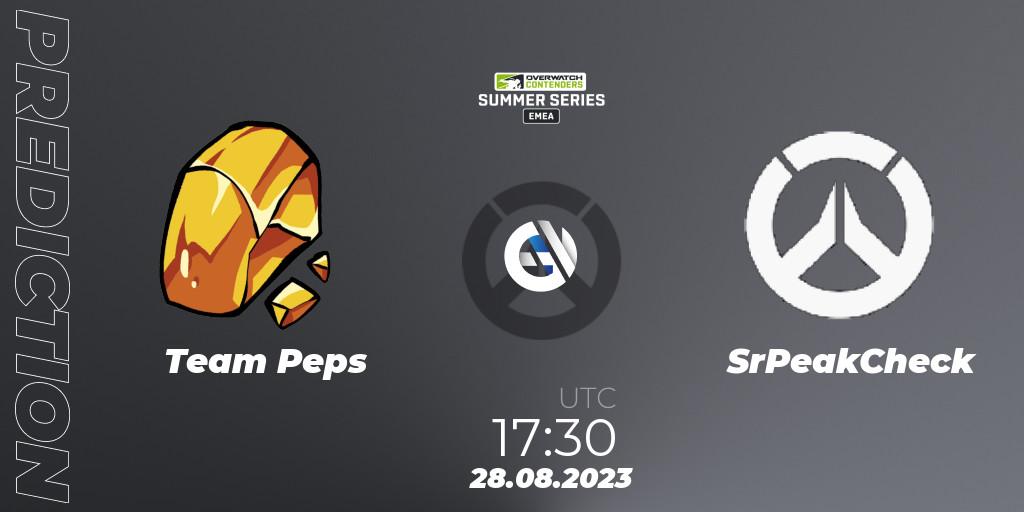 Team Peps - SrPeakCheck: прогноз. 28.08.2023 at 17:30, Overwatch, Overwatch Contenders 2023 Summer Series: Europe