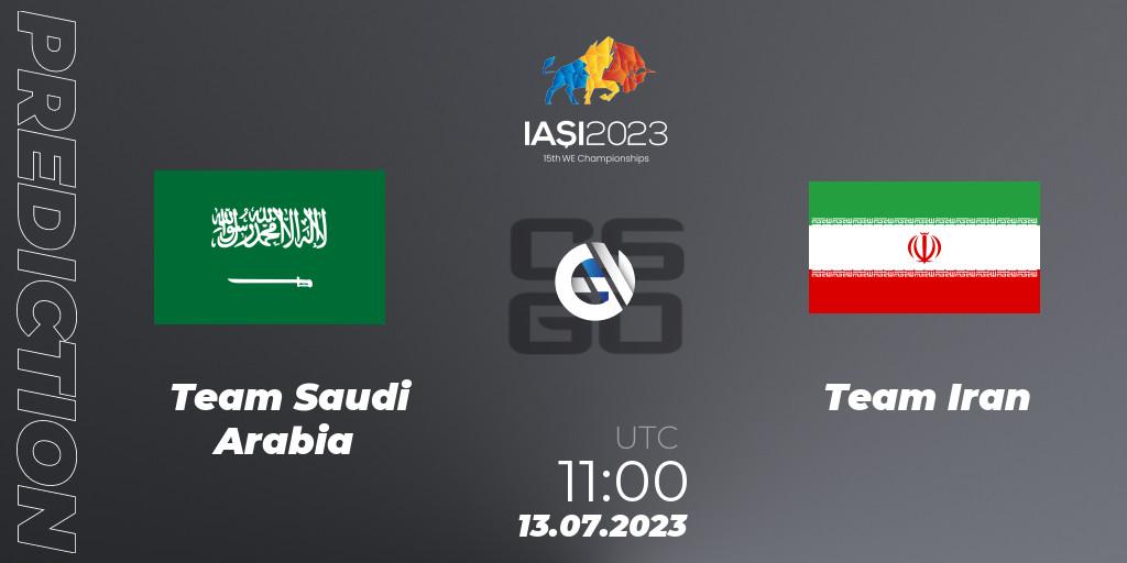 Team Saudi Arabia - Team Iran: прогноз. 13.07.2023 at 11:00, Counter-Strike (CS2), IESF Asian Championship 2023