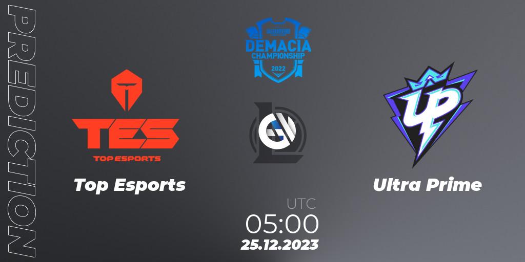 Top Esports - Ultra Prime: прогноз. 25.12.23, LoL, Demacia Cup 2023 Group Stage