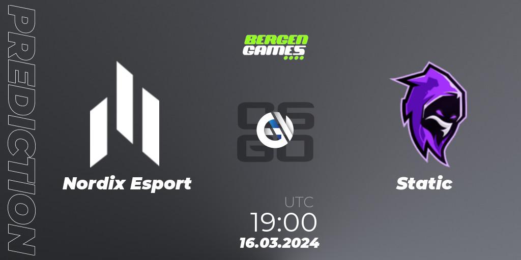 Nordix Esport - Static: прогноз. 16.03.24, CS2 (CS:GO), Bergen Games 2024: Online Stage