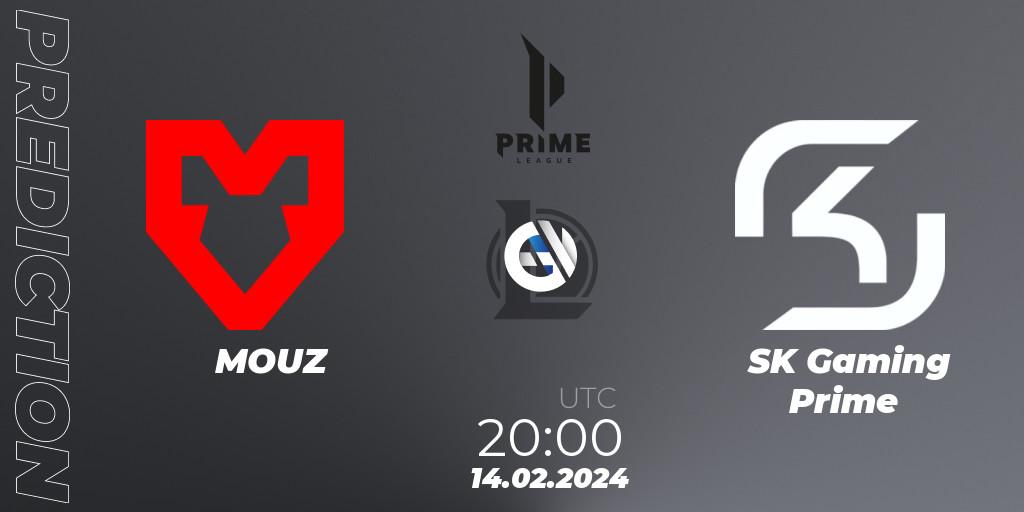 MOUZ - SK Gaming Prime: прогноз. 14.02.24, LoL, Prime League Spring 2024 - Group Stage
