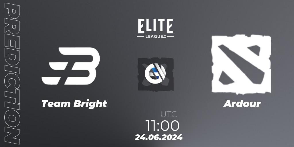 Team Bright - Ardour: прогноз. 24.06.2024 at 11:00, Dota 2, Elite League Season 2: China Closed Qualifier