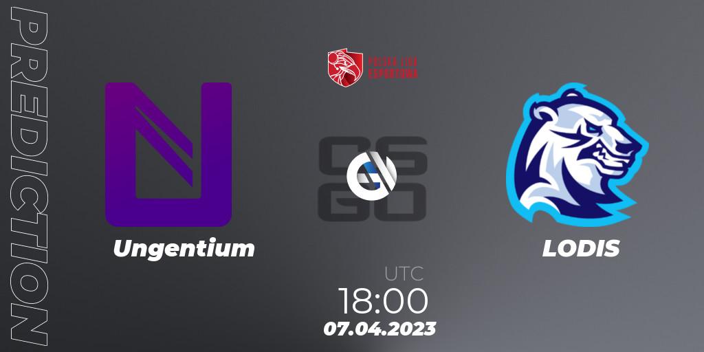 Ungentium - LODIS: прогноз. 07.04.2023 at 18:00, Counter-Strike (CS2), Polska Liga Esportowa 2023: Split #1