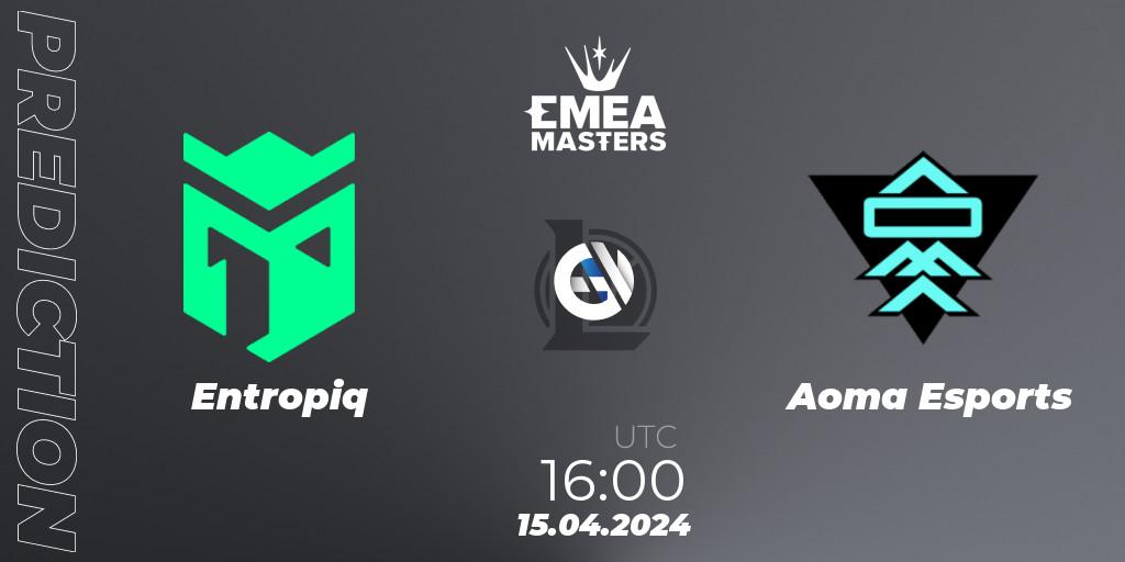 Entropiq - Aoma Esports: прогноз. 15.04.24, LoL, EMEA Masters Spring 2024 - Play-In