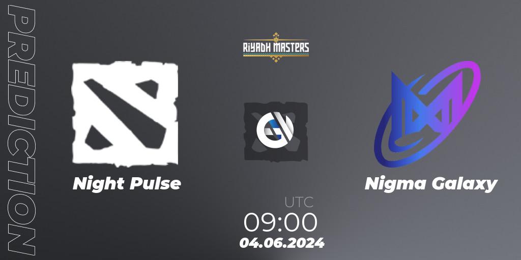 Night Pulse - Nigma Galaxy: прогноз. 04.06.2024 at 09:00, Dota 2, Riyadh Masters 2024: MENA Closed Qualifier