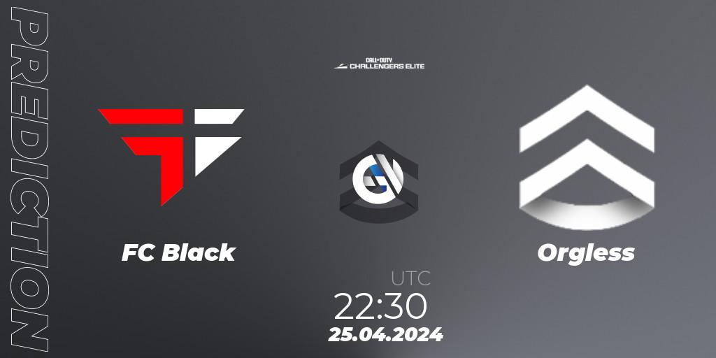 FC Black - Orgless: прогноз. 25.04.2024 at 22:30, Call of Duty, Call of Duty Challengers 2024 - Elite 2: NA