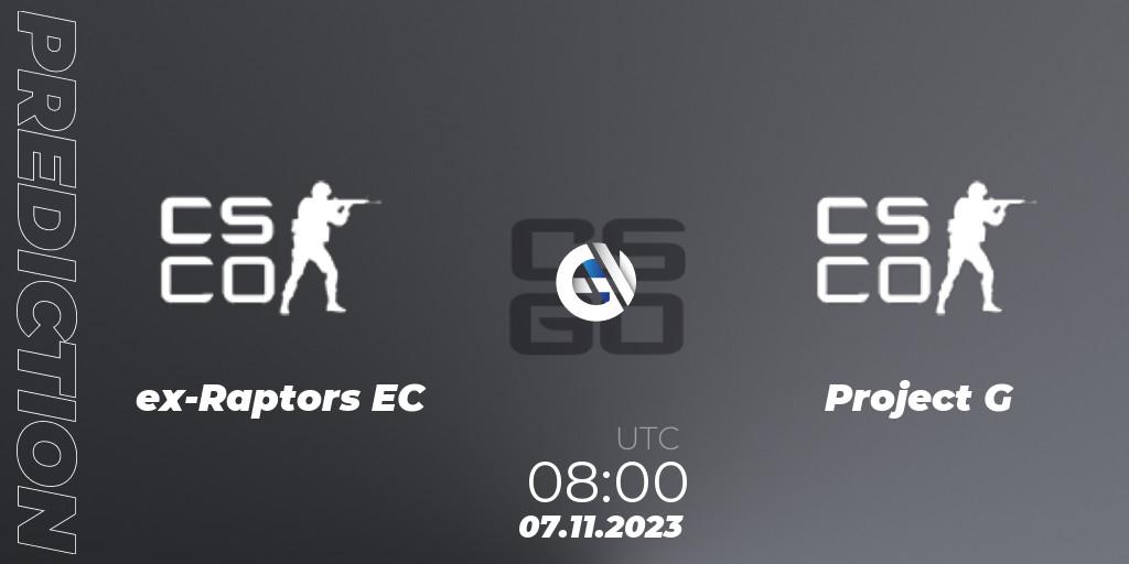 ex-Raptors EC - Project G: прогноз. 07.11.2023 at 08:00, Counter-Strike (CS2), European Pro League Season 12: Division 2