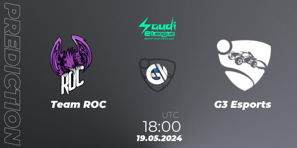 Team ROC - G3 Esports: прогноз. 19.05.2024 at 18:00, Rocket League, Saudi eLeague 2024 - Major 2: Online Major Phase 1