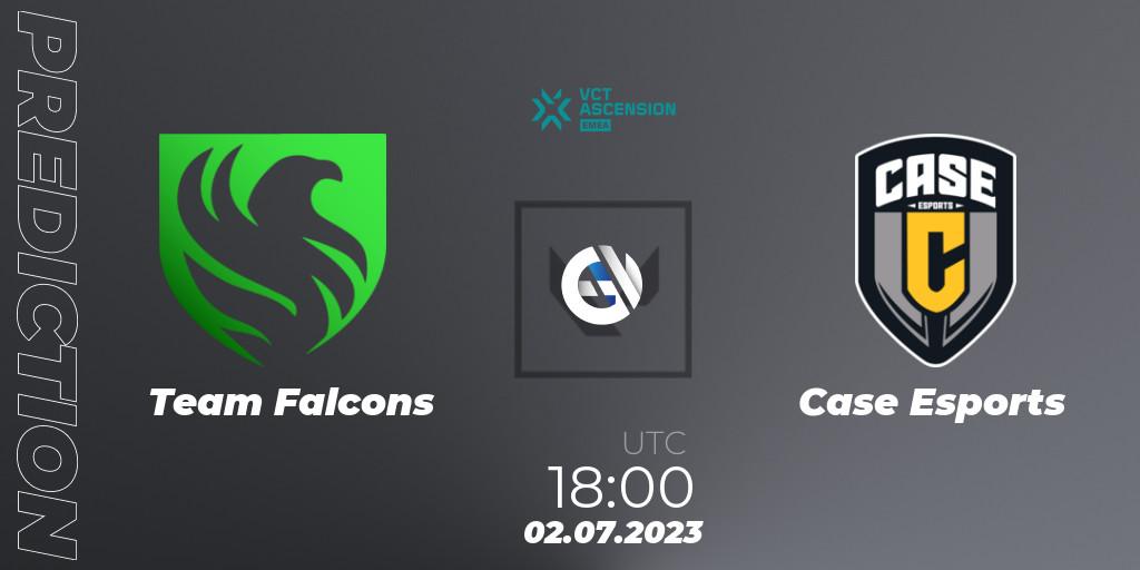 Team Falcons - Case Esports: прогноз. 02.07.2023 at 18:30, VALORANT, VALORANT Challengers Ascension 2023: EMEA - Group Stage