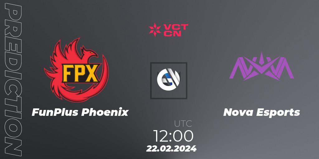 FunPlus Phoenix - Nova Esports: прогноз. 22.02.24, VALORANT, VCT 2024: China Kickoff