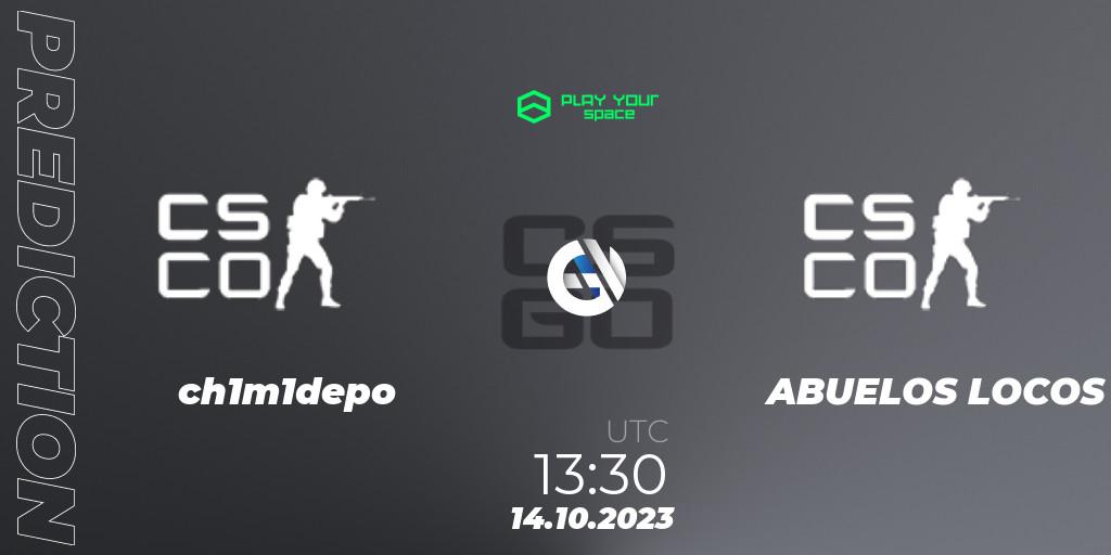 ch1m1depo - ABUELOS LOCOS: прогноз. 14.10.2023 at 13:50, Counter-Strike (CS2), PYspace Cash Cup Finals