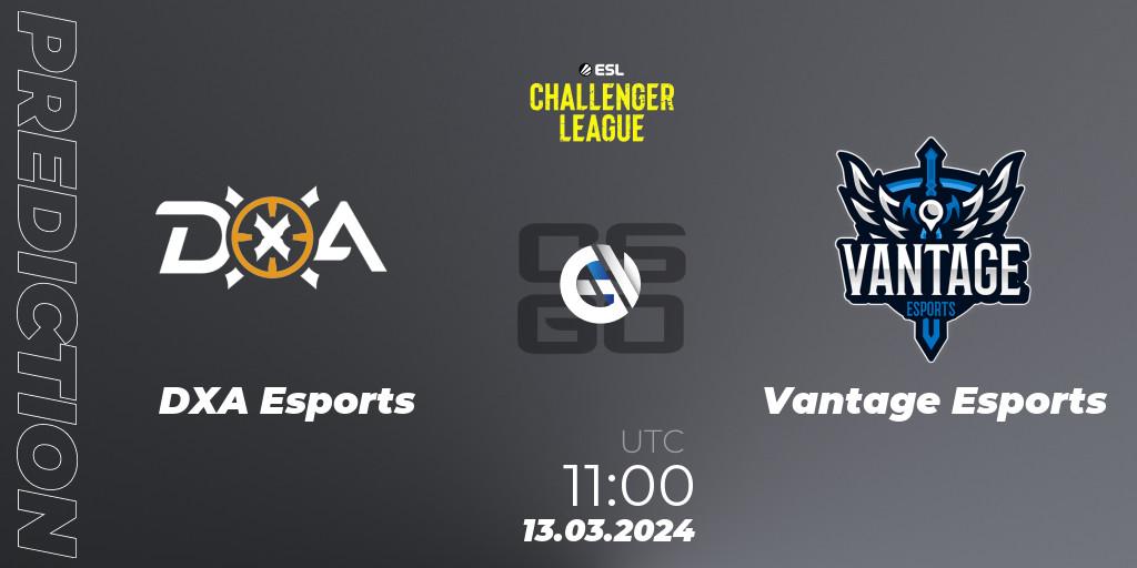 DXA Esports - Vantage Esports: прогноз. 13.03.2024 at 11:10, Counter-Strike (CS2), ESL Challenger League Season 47: Oceania