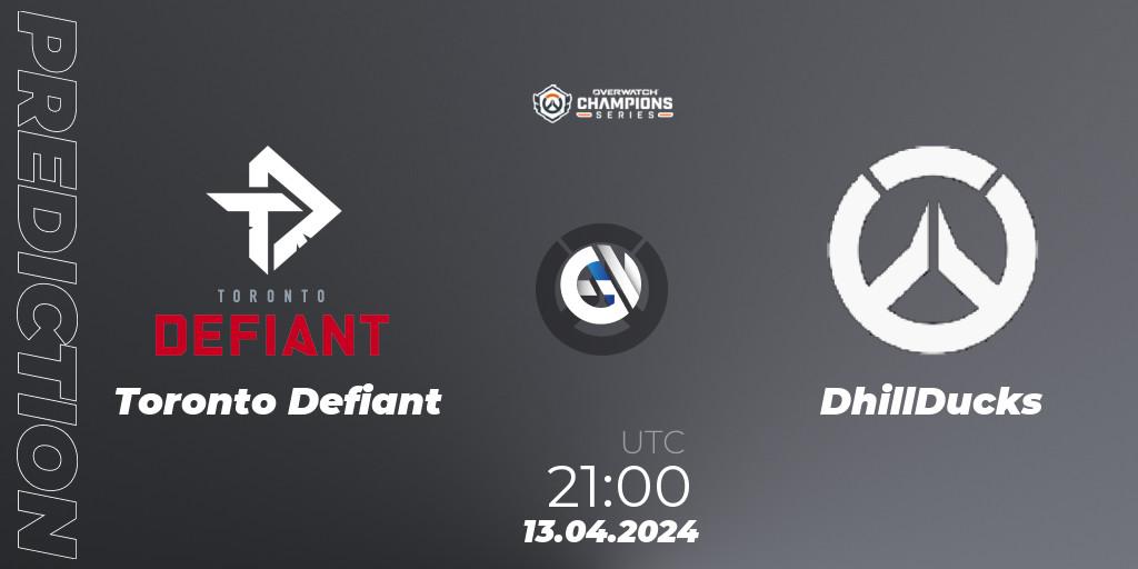 Toronto Defiant - DhillDucks: прогноз. 13.04.24, Overwatch, Overwatch Champions Series 2024 - North America Stage 2 Group Stage