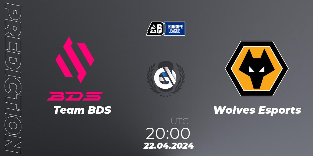 Team BDS - Wolves Esports: прогноз. 22.04.24, Rainbow Six, Europe League 2024 - Stage 1